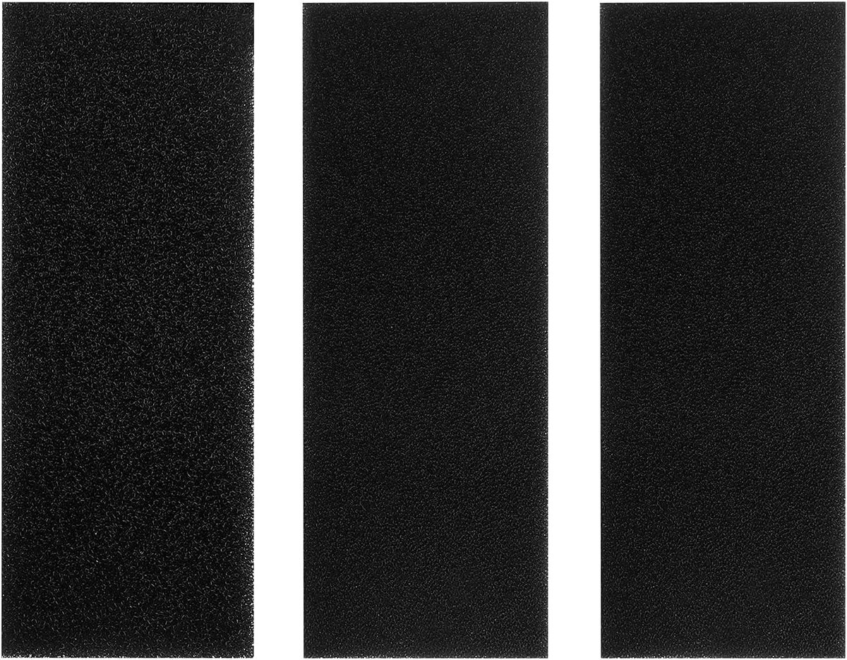 JGS Premium - Filter Sponzen voor Aquarium en Vijver - Bio Filter voor Vistank - 3 Stuks - Ademend - Bus Filter - 2 Maten Zwart
