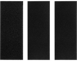 JGS Premium - Filter Sponzen voor Aquarium en Vijver - Bio Filter voor Vistank - 3 Stuks - Ademend - Bus Filter - 2 Maten Zwart