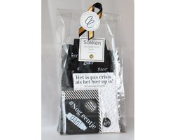Cadeaupakket Bier sokken & Flessenopener & Winkelwangenmuntje - verjaardag - feestje - BBQ - bierliefhebber - bedankje - geschenk