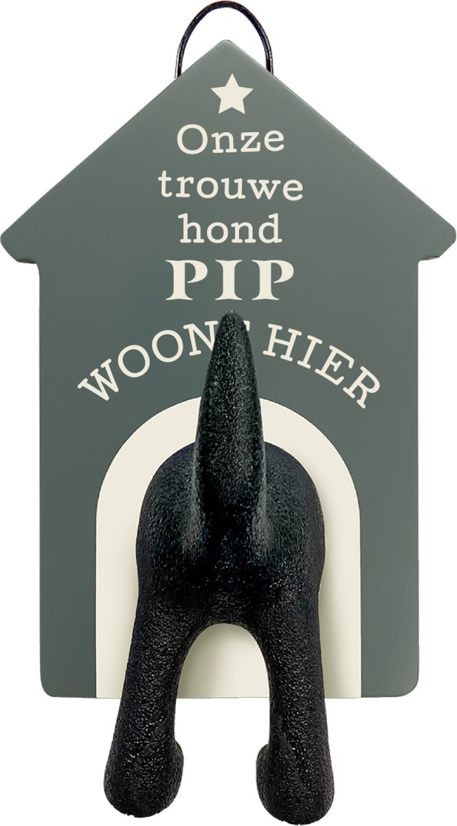 Riemen kapstok honden onze trouwe hond Pip woont hier