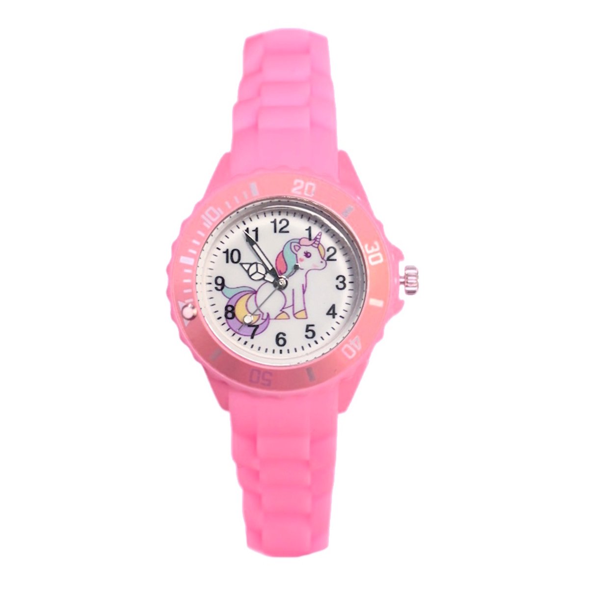 Kinderhorloge - Unicorn Roze | Siliconen | Ø 35 mm