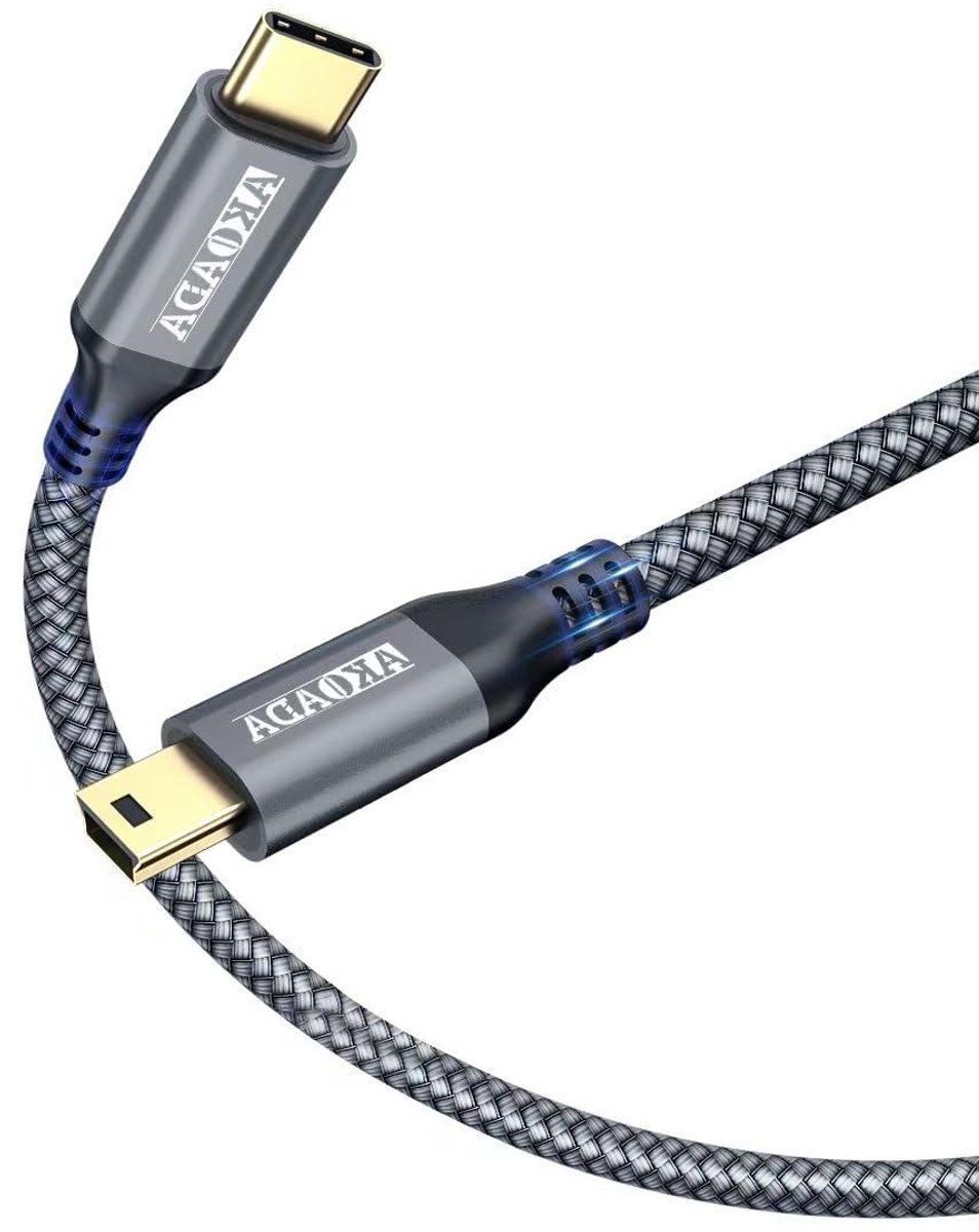 JGS Premium - USB Type C Datakabel 3M voor MacBook en Google Pixel - Grijs