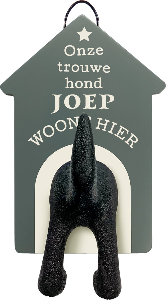 Riemen kapstok honden onze trouwe hond Joep woont hier
