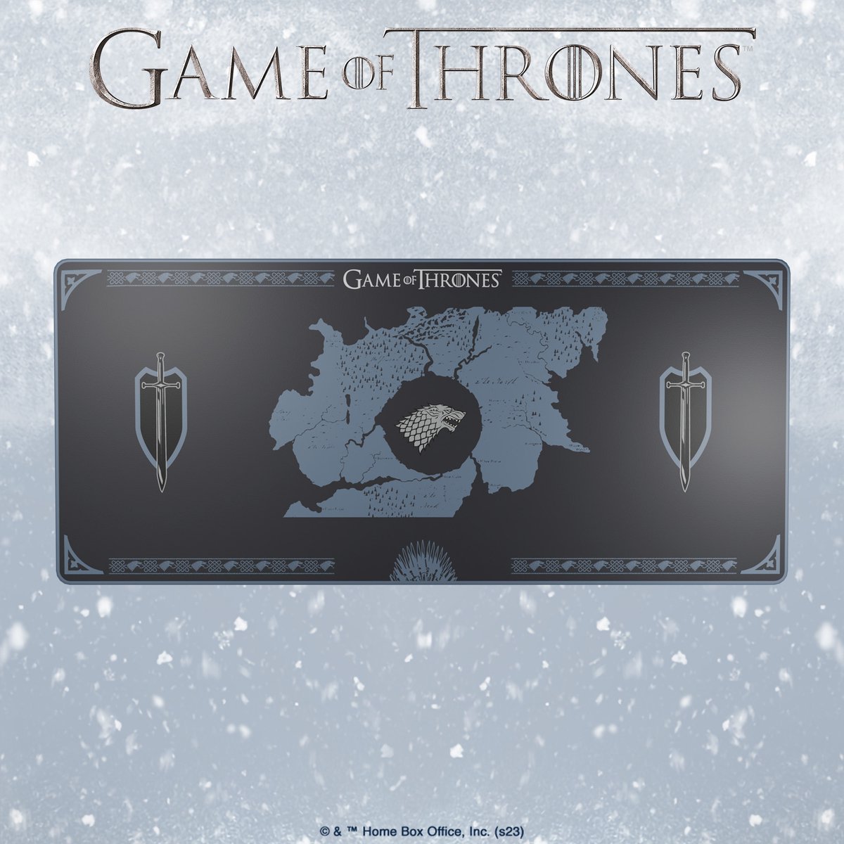 Lexip x Warner Game of Thrones Flexible Mouse Mat XXL Stark Edition (90 x 40 cm)