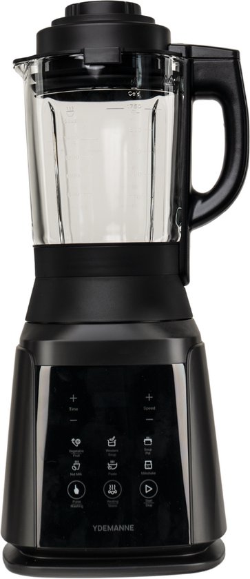 Multifunctionele Soepmaker & Blender - 1.75 Liter - Verwarmingselement - 8 Programma’s - 1200W - Glazen Kan - Incl. Schoonmaakfunctie