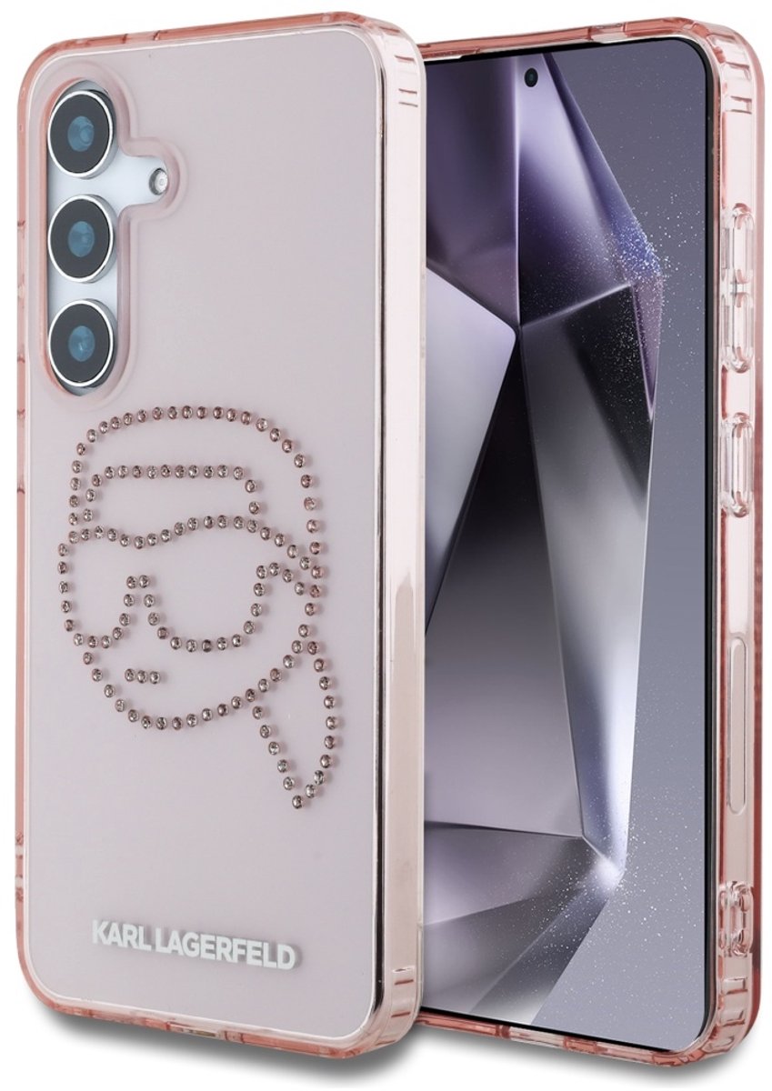 Karl Lagerfeld Strassen Hoesje Voor Samsung Galaxy S25 Met Logo En Stenen