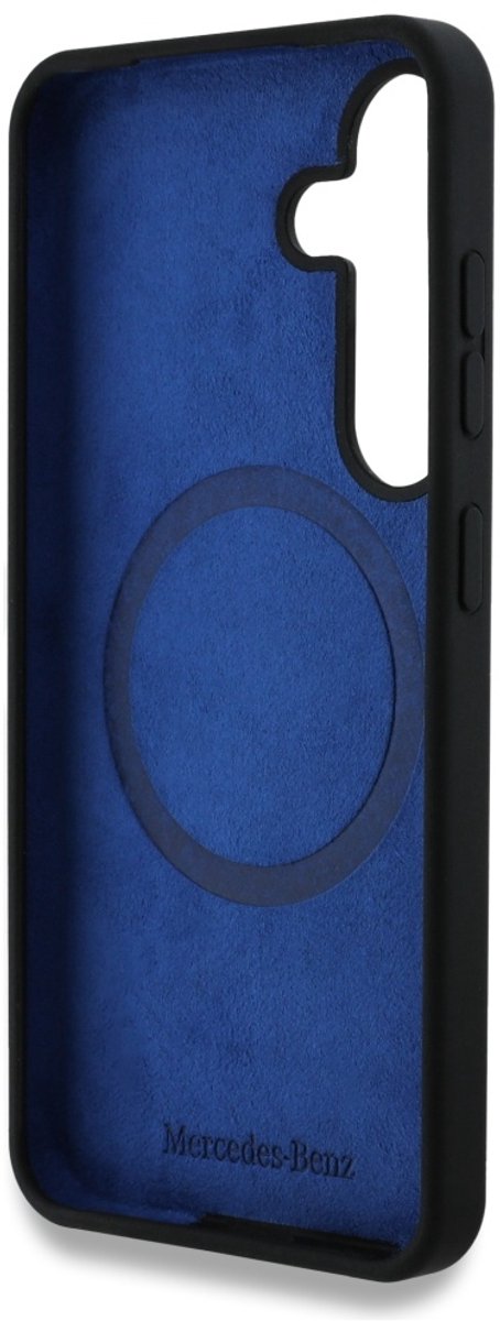 Mercedes Case Silicone Contrasterende Curves Voor Samsung Galaxy S25 Voor Magsafe van Merkloos — afbeelding 5