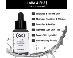 Skincyclopedia Charcoal Gezichtsserum 30 ml – 5% AHA & PHA