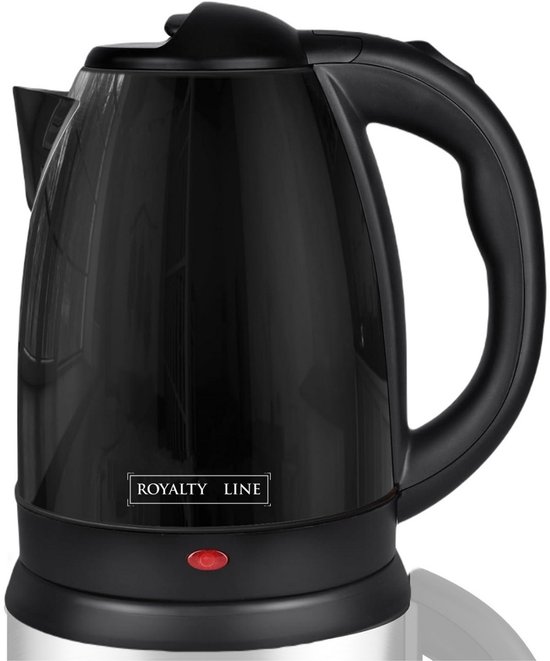 Royalty Line® SSK1.7L Waterkoker - 1.7 Liter - 1500W - 360 Graden Draaibaar - Met Automatische Kookstop, incl. Droogkookbeveiliging & Indicatielampje - Kettle - Waterkettle - Zwart