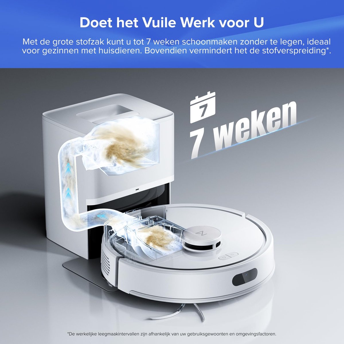 Afbeelding 2 van Roborock Q7 BF+ - Robotstofzuiger met dweilfunctie - 8000Pa - Dubbele anti-klit - automatisch wissen - LiDAR-navigatie - verboden zone - Q5 Max+/Q5 Pro/Q7 Max+ upgrade(Q7 L5+)