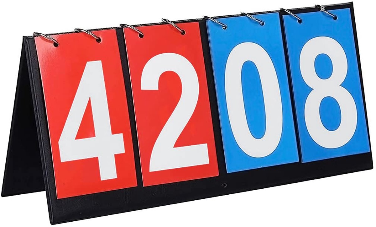 Digitale Scorebord - Draagbaar en Waterdicht - 1 stuk - Rood en Blauw