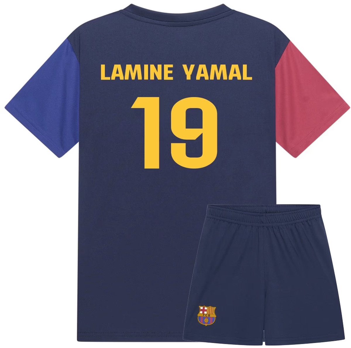 Lamine Yamal FC Barcelona Voetbaltenue Thuis - Voetbal Tenue Kinderen - Shirt en Broekje - Jongens en Meisjes -- Maat 164