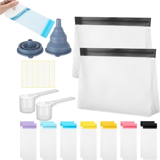 4 Stuks Herbruikbare Snack- En Sandwichzakken Met Kattenpatroon - Waterdicht En Wasbaar