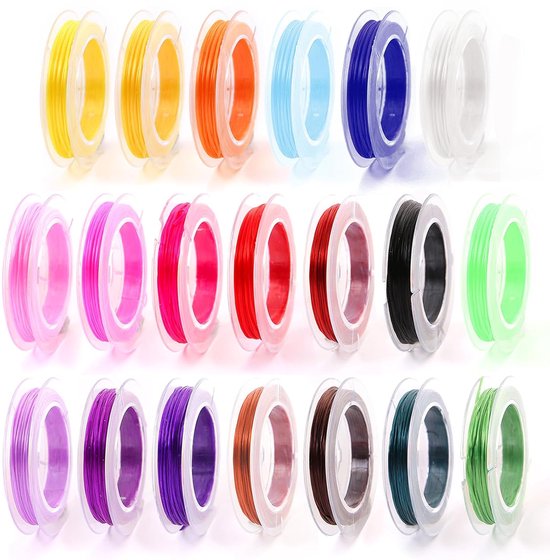 Rubberen band voor armbanden, zwart, elastische band om armbanden zelf te maken, 1 mm x 20 m, knutselkoord voor sieraden, (zwart Rubberen band voor armbanden, zwart, elastische band om armbanden zelf te maken, 1 mm x 20 m, knutselkoord voor sieraden, (zwart