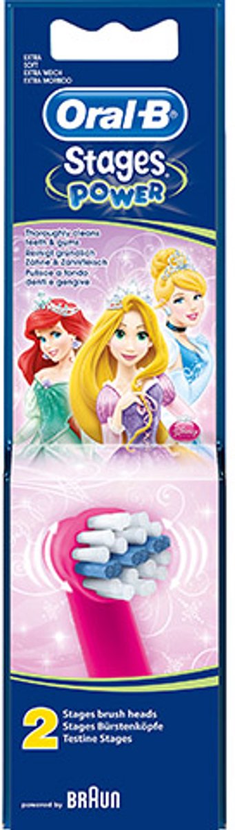ORAL B Kids Stages Power met Disneyfiguren opzetborstel (4 stuks)