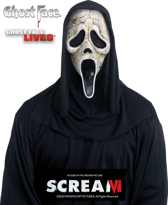 FUNWORLD Ghostface Masker - Scream VI Halloween masker voor volwassenen