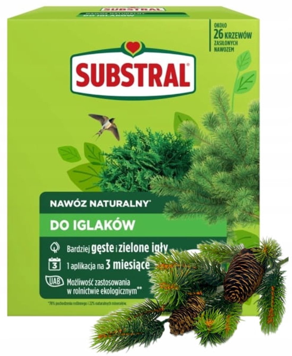 Substral - Natuurlijk Meststof - Iglaków - 1,2 kg - Intensieve Groei