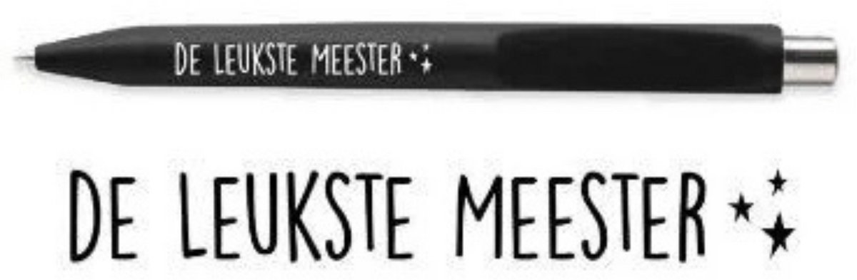 Pen - De leukste meester - zwart