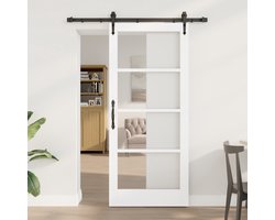 vidaXL - Schuifdeur - met - Hardware - Set - 'ORKDAL'Wit - 86x198,5 - cm