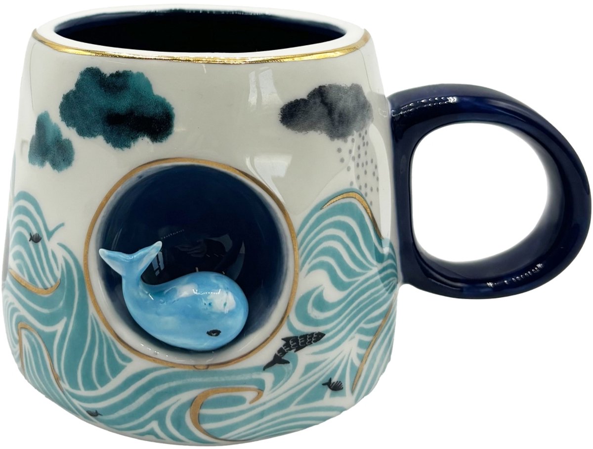 Keramieken mok House of Disaster By the Sea – 300ml - 3D Walvis