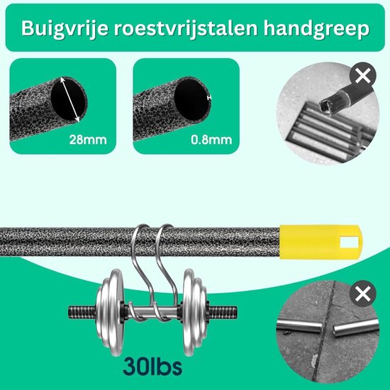 DailySupplies® Gazonrakel - Gazonhark - Nivelleringhark - Zwart van DailySupplies® — afbeelding 2