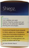 Achterkant van de Shiepz Melatonine doos met dosering en waarschuwingen.