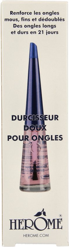 Herome Nagelverharder Sensitive - Nagelversterker Nagellak Nagelverzorging - maakt nagels sterk en biedt een milde verzorging - 10ml.