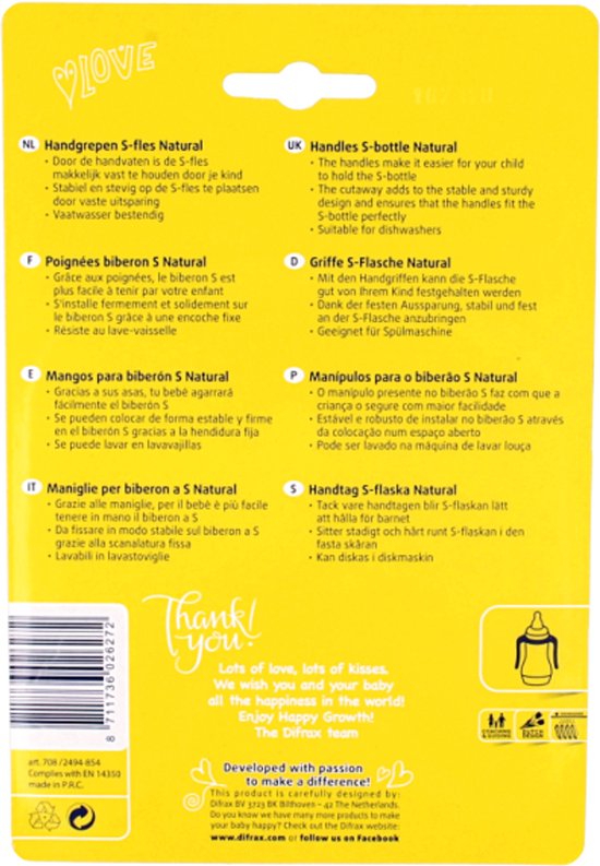 Difrax Handgr S-Fles Kl En Gr van Difrax — afbeelding 2