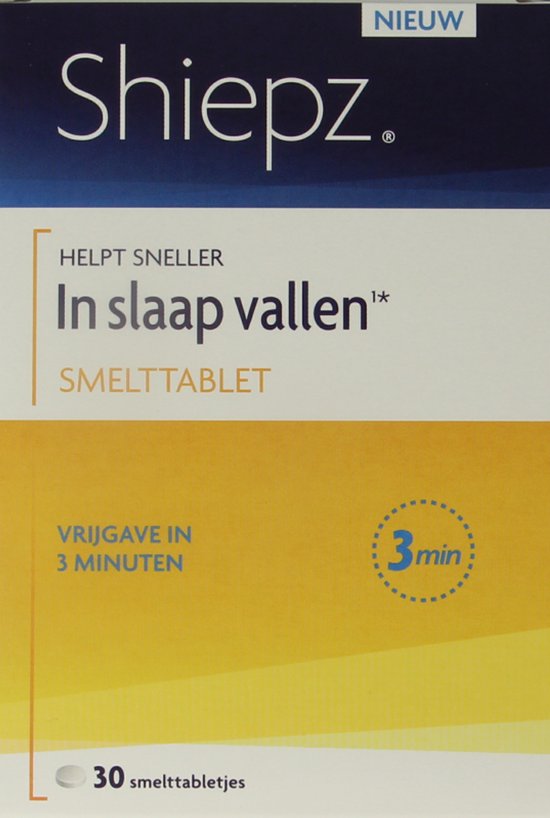 Doos Shiepz. Helpt sneller in slaap vallen. Smelttablet, 30 stuks.