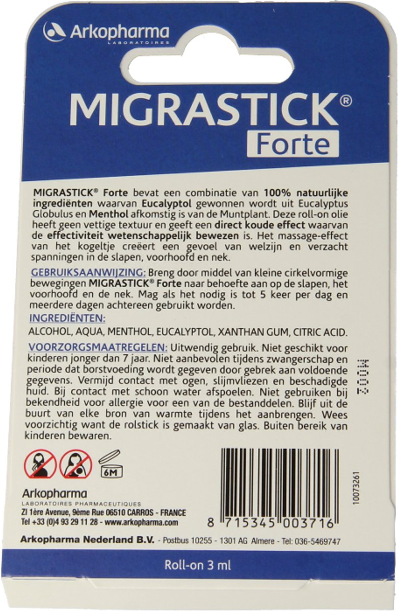 Afbeelding 2 van Migrastick 3 ml