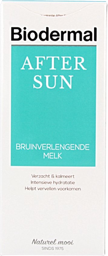 Biodermal Aftersun Bruinverlengende melk - aftersun met kalmerende panthenol (provitamine B5) - 200ml