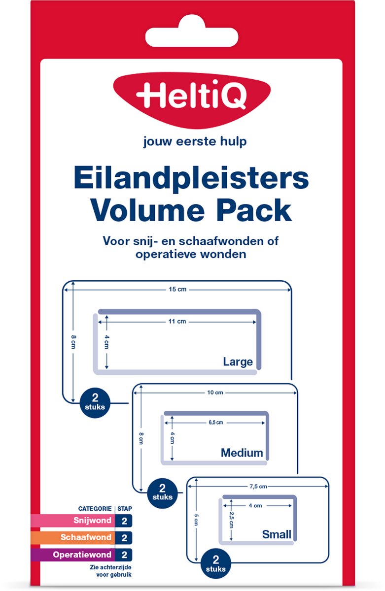 Goedkoopste Heltiq Eilandpleister volume pack 6 Stuks