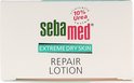 Voorkant van een Sebamed Repair Lotion doosje voor de extreme droge huid.
