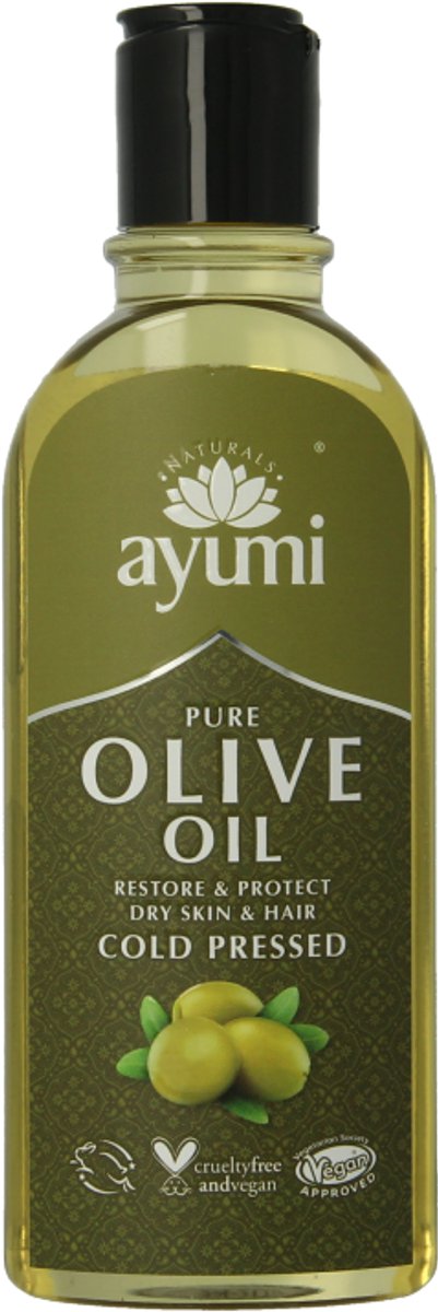 Ayumi - Pure Olive Oil - Hydraterend en voedend - Voor huid & Haar - Cold pressed - 150ml
