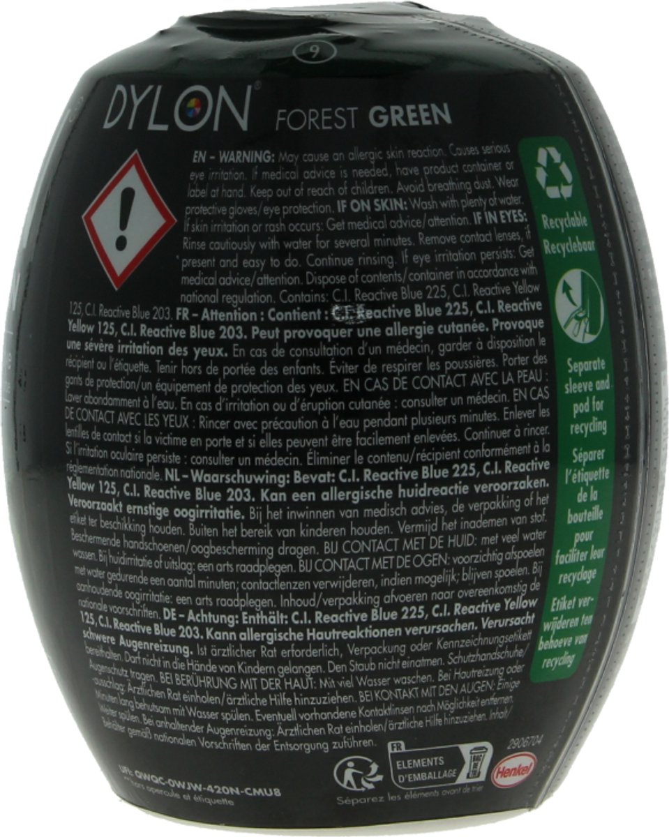 DYLON Wasmachine Textielverf Pods - Forest Green - 350g — afbeelding 6
