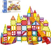 Magnetic Tiles - Magnetisch Speelgoed - Magnetische Tegels - Educatief & Constructie - Montessori - 74 Stuks - Bouwstenen - Bouwblokken - Voor 3, 4, 5, 6, 7, 8, 9 Jaar - Bouw je Magna Wereld - Kinderen - Olvy
