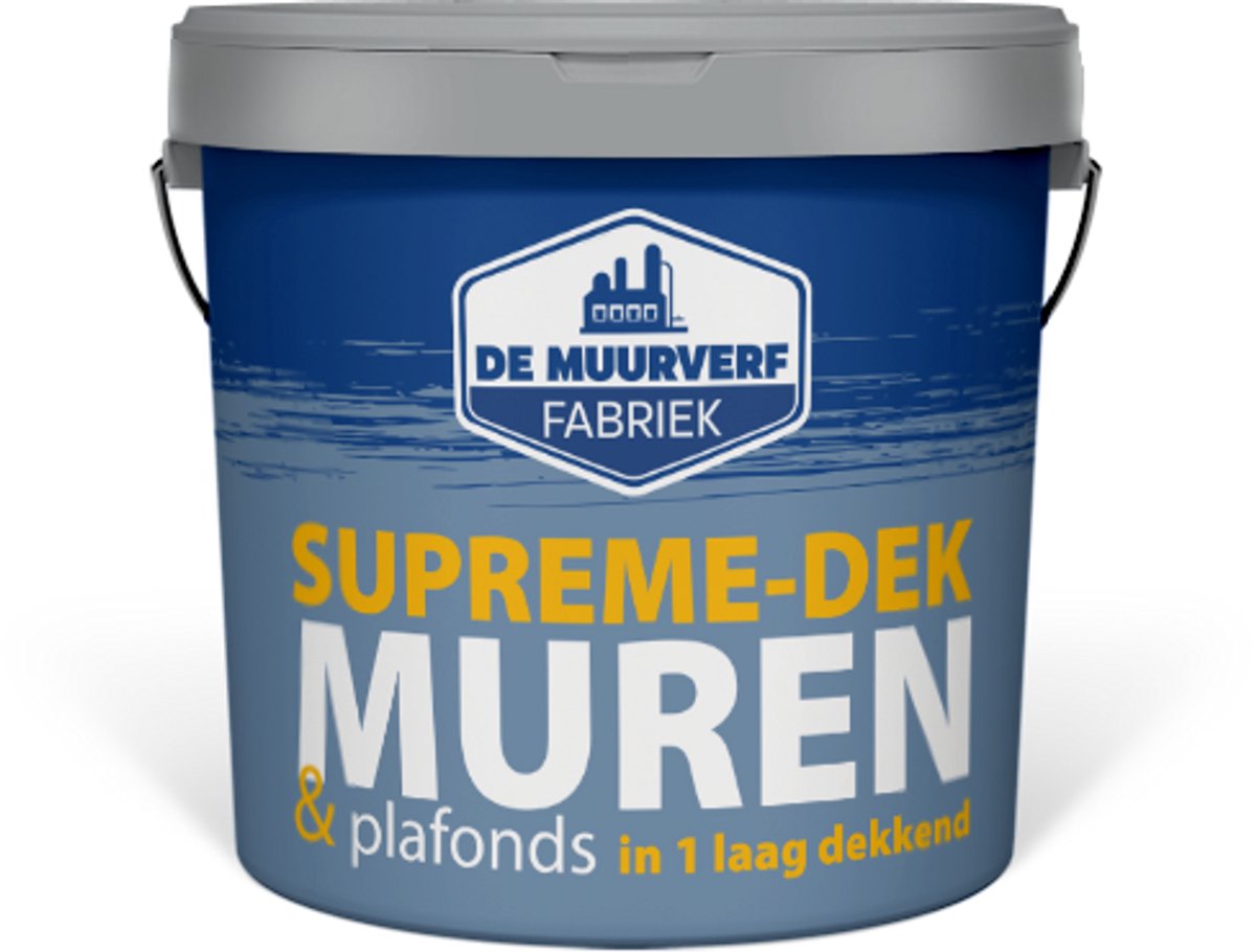 Supreme-dek | RAL 9010 | 10 liter | DE MUURVERFFABRIEK