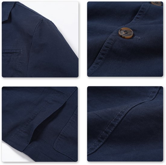 Blazer slim décontracté à col rabattu pour homme Allthemen - Veste de costume décontractée - XXL