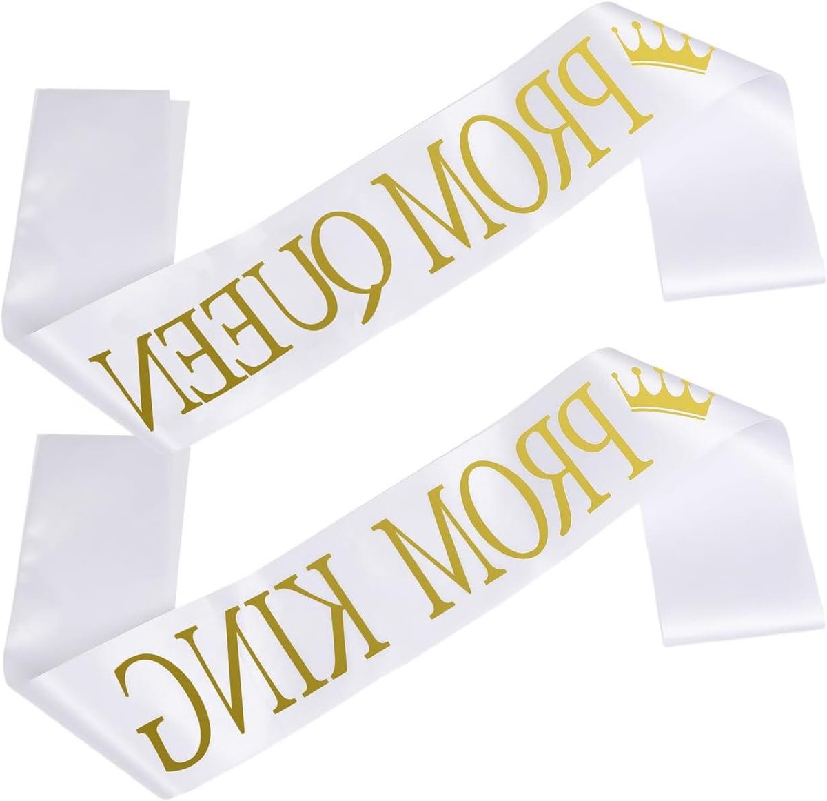 Allecto Plus - Afstudeersjerp set 2 stuks Class of 2023 gouden letters - feestaccessoires fotografie-rekwisieten