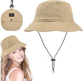 Allecto Plus - Chapeau de pluie pour femme, circonférence de 53 à 61 cm, pliable, imperméable, Safari, pêche, large bord, Droog rapide, été, plage, Voyages, Marche, kaki, rose, taille unique