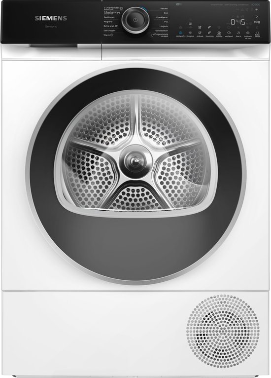 Siemens WQ46H2CLNL - iQ500 - Wasdroger - Warmtepompdroger - Zelfreinigende condensor blijvend energiezuinig- Zeer stil - 9 kg - varioSpeed: versnel het droogproces tot 38% - Home Connect