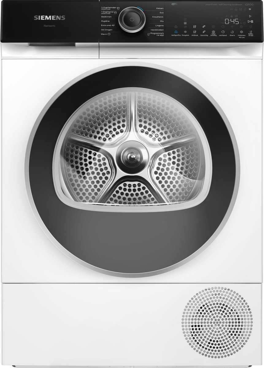 Siemens WQ46H2CLNL warmtepomp droger / wasdroger wit met 9 kg. trommel zuinig energieklasse A+++ | .