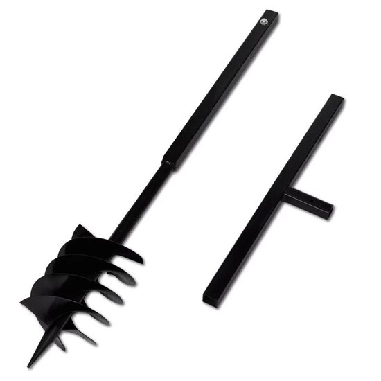 vidaXL Grondboor met handvat en schroefkop 180 mm (zwart) - Grondboor - Grondboren - Grond Boor - Grond Boren van VidaXL — afbeelding 3