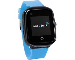 One2track Connect NEO blauw | GPS horloge voor kinderen | Bekijk de locatie van je kind. Stel veilige zones in. En videobellen met de leukste smartwatch voor kinderen