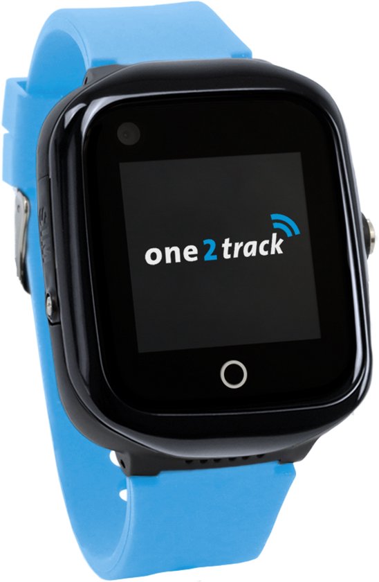 One2track Connect NEO blauw | GPS horloge voor kinderen | Bekijk de locatie van je kind. Stel veilige zones in. En videobellen met de leukste smartwatch voor kinderen