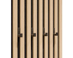 Vleugel® Enkele kapstokhaak voor akoestisch wandpaneel - 13 mm -Akupanel - akoestische panelen - Akoestisch paneel - Lattenwand - Akoestische wand - kapstok - Schroefmontage - 1 stuk - Kunststof-Carbon
