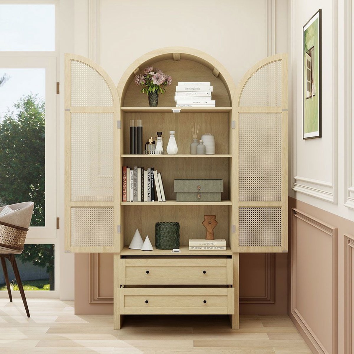 Vind rotan boho kast op - april 2026