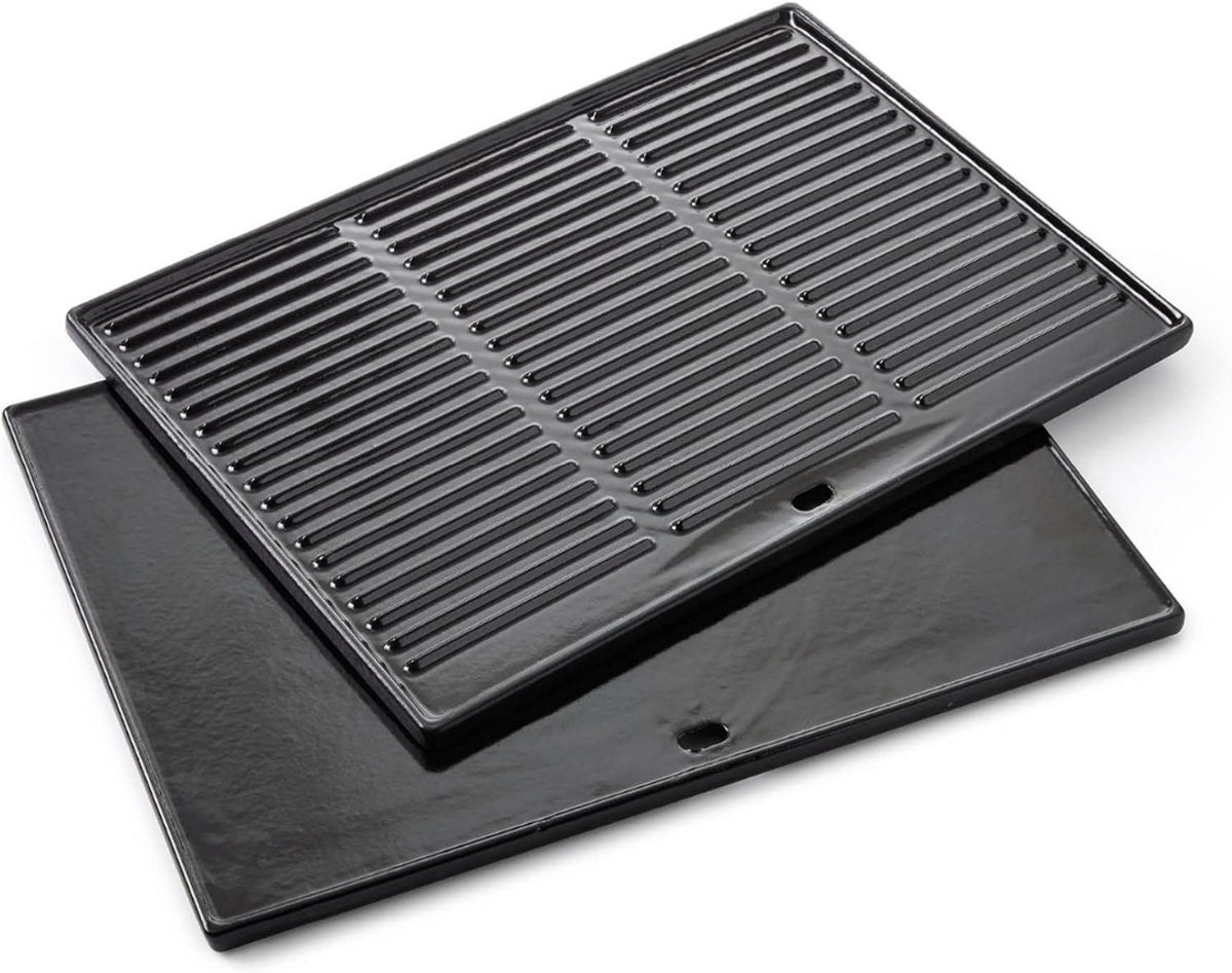 Thuys – Gietijzeren Pan Bbq – Skillet – Pan Bbq – 43cm x 35cm x 2cm – Zwart