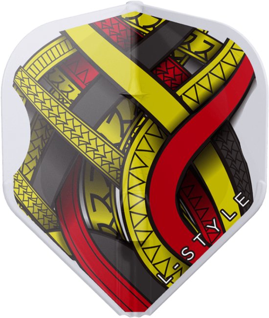 L-Style EZ L1 Mike de Decker Type A White Belgium - Dart Flights van L-Style — afbeelding 2