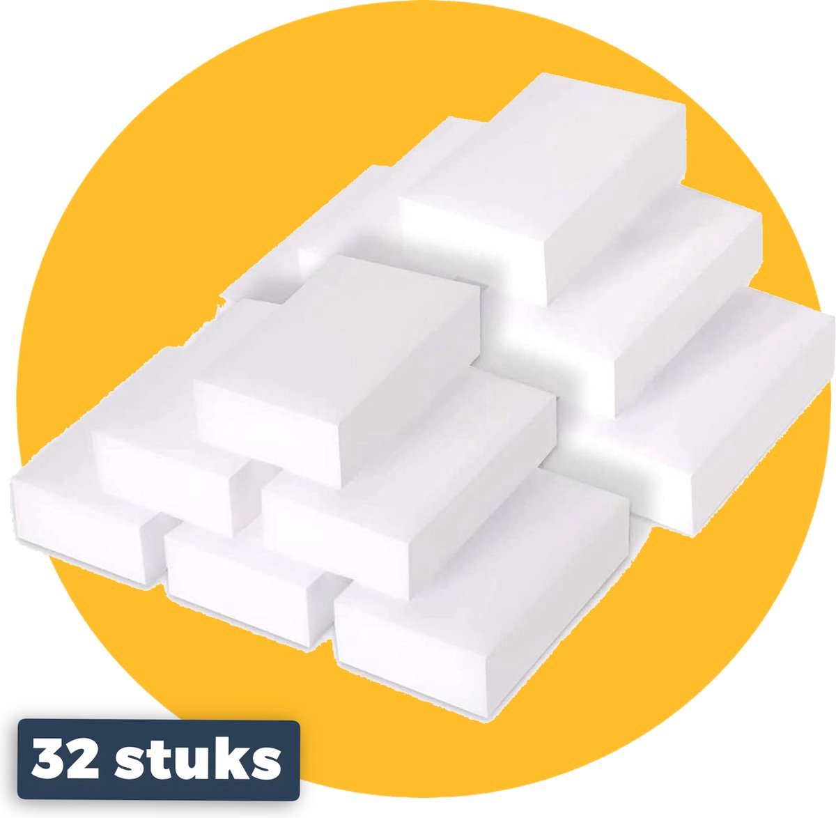 Pasper wonderspons - 32 stuks - melamine spons - wondersponsjes wit